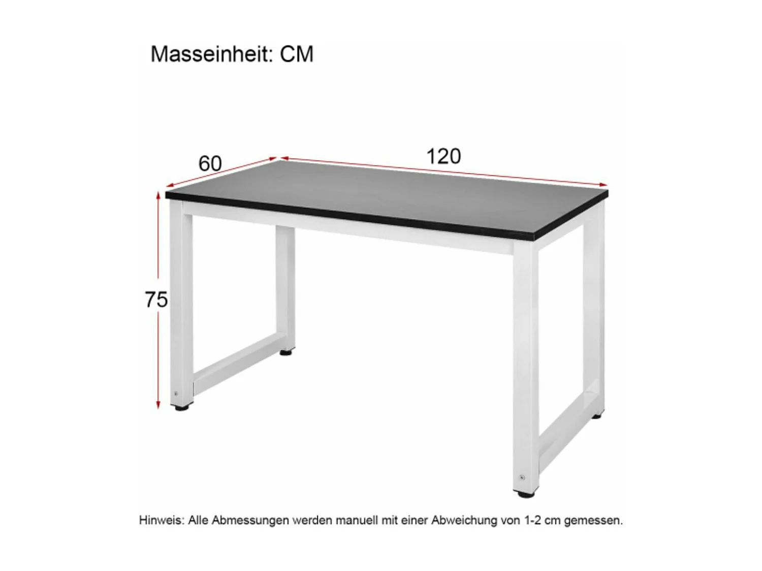 Bureau d'ordinateur Schreibtisch Bürotisch Arbeitstisch PC-Tisch