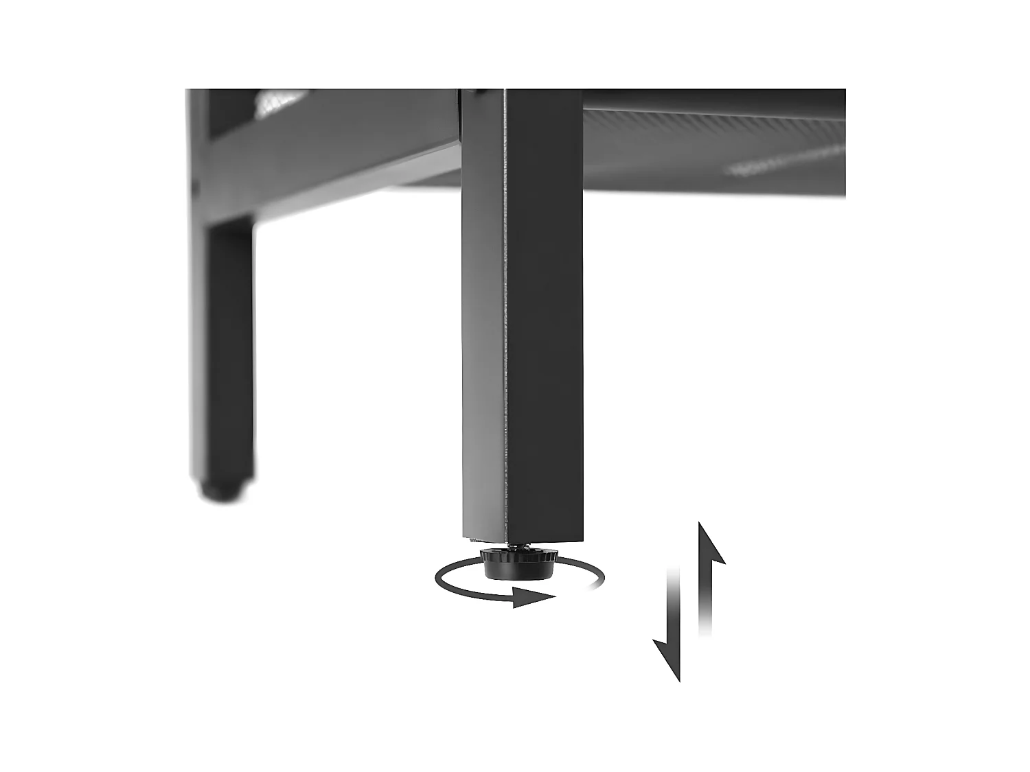 Schreibtisch mit Aufbewahrung, perfekt für die Heimarbeit (Schwarz + Rustikales Braun)