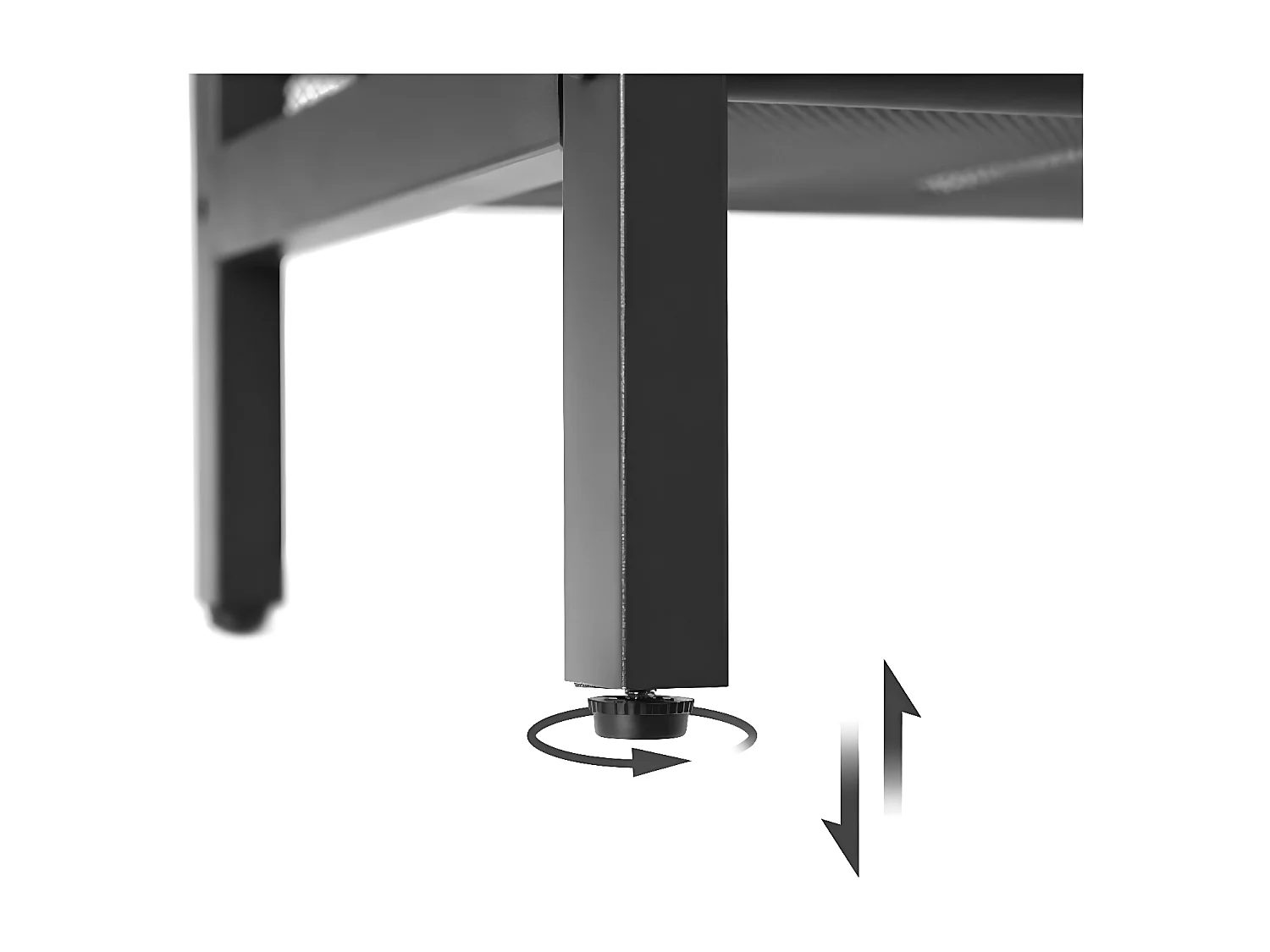 Bureau met opbergruimte, perfect voor thuiswerken (zwart + bruin rustiek)