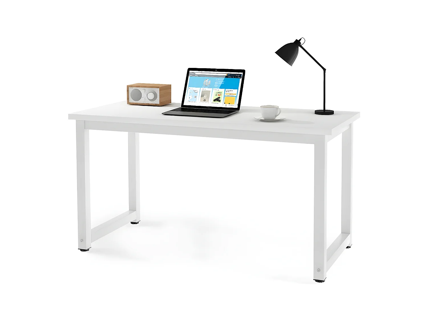 Modern computerbureau met opbergruimte