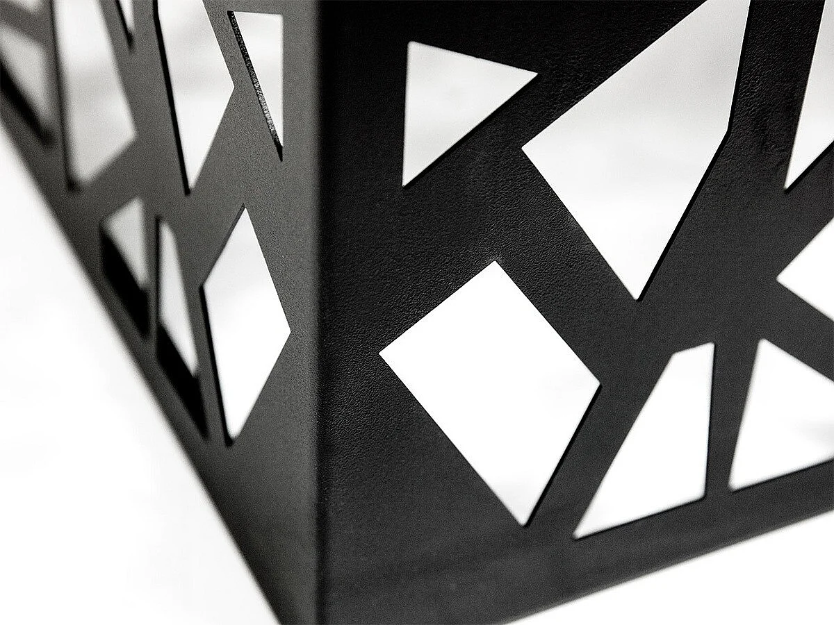 Table d',appoint Germantown 102, Noir mat|Noir brillant, 45x60x60cm, Stratifié