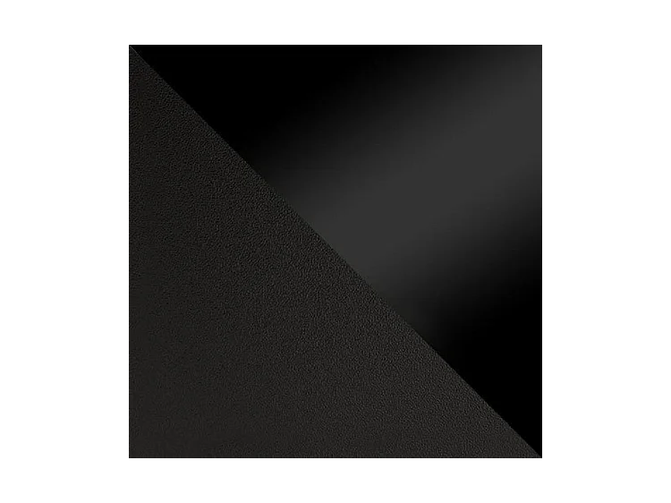 Table d',appoint Germantown 102, Noir mat|Noir brillant, 45x60x60cm, Stratifié