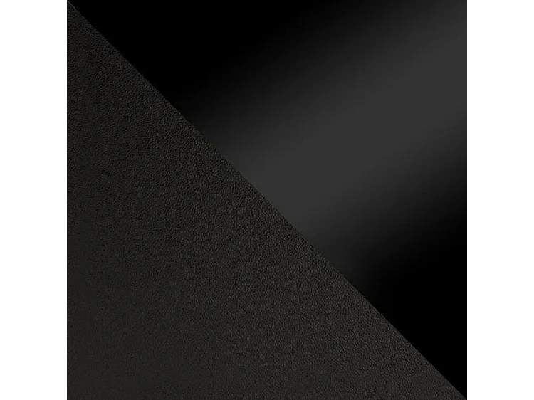 Table d'appoint Germantown 102, Noir mat|Noir brillant, 45x60x60cm, Stratifié, Angulaire