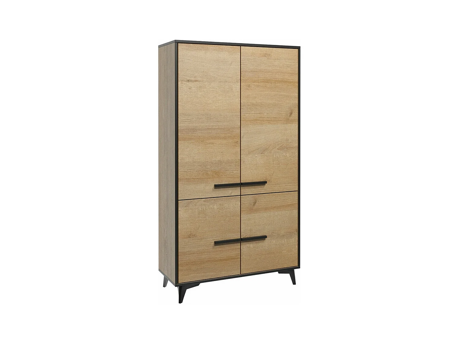 Étagère Avimora 104, Avec des portes|Fermé, Stratifié, Le nombre de portes: 4, 185x91cm