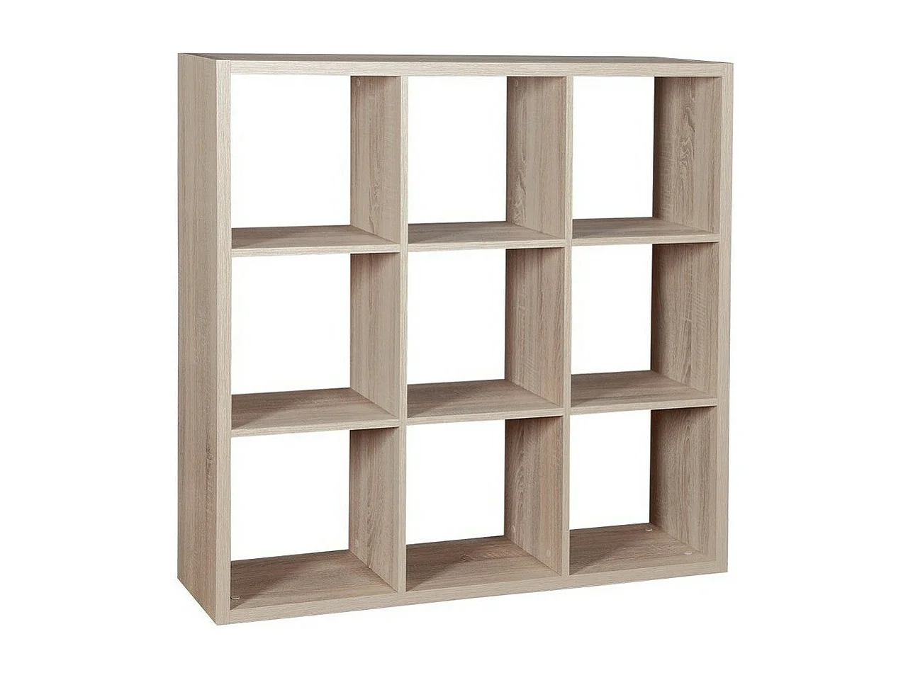 Étagère Levnova 105, Ouvert sans paroi d'extrémité, Stratifié, 114x114x33cm