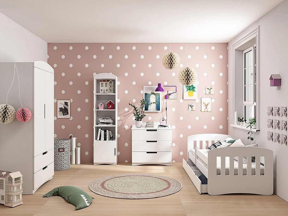 Étagère Vacaville 101, Avec des portes|Ouvert|Fermé, Stratifié, Le nombre de portes: 1,