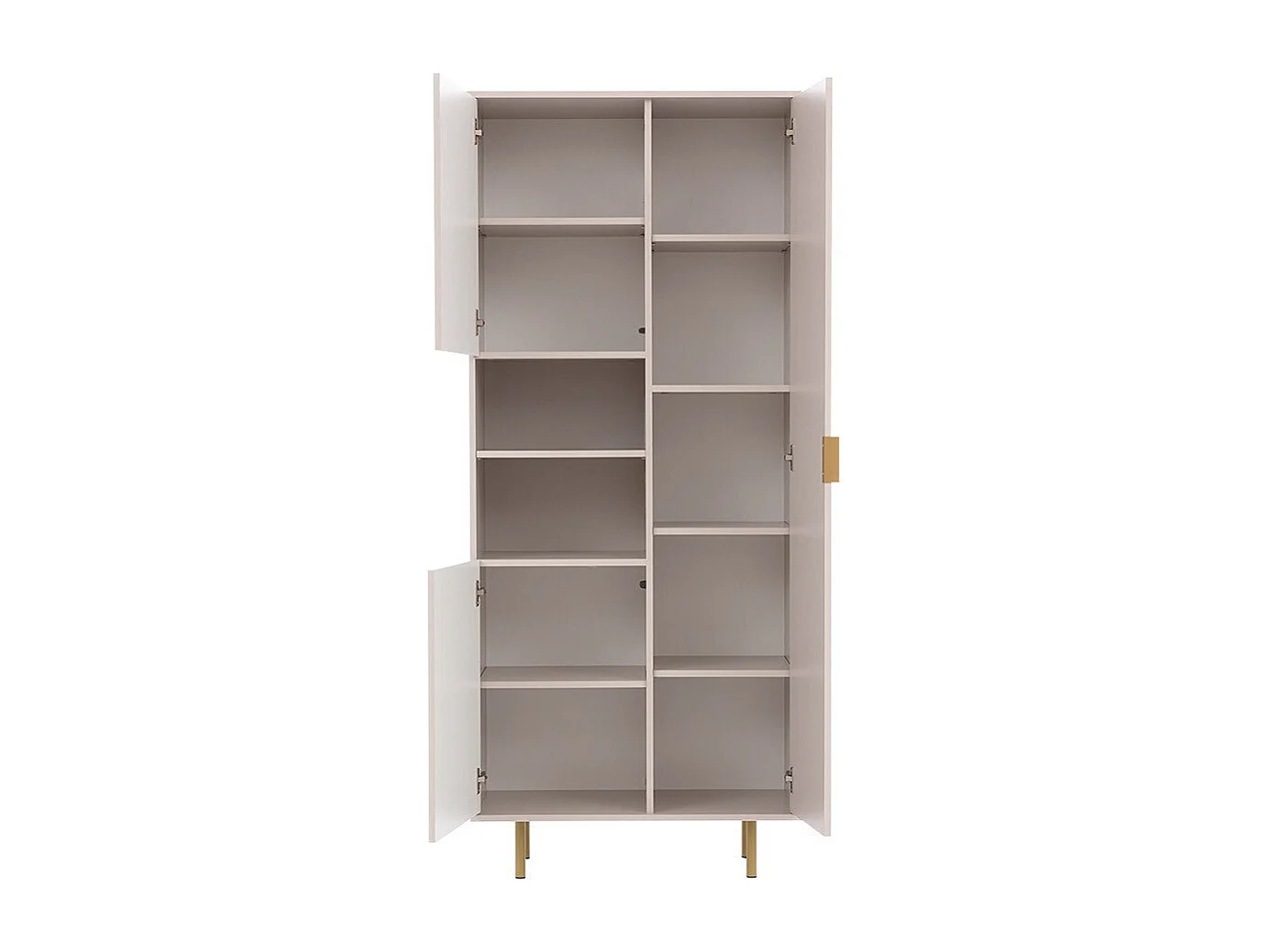 Estante Virdomi 104, Com portas, Placa de fibra de densidade média