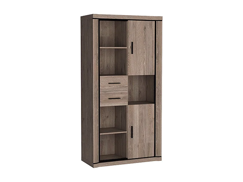 Étagère Lorelie 120, Avec tiroirs|Avec des portes, Stratifié, Le nombre de portes: 2,