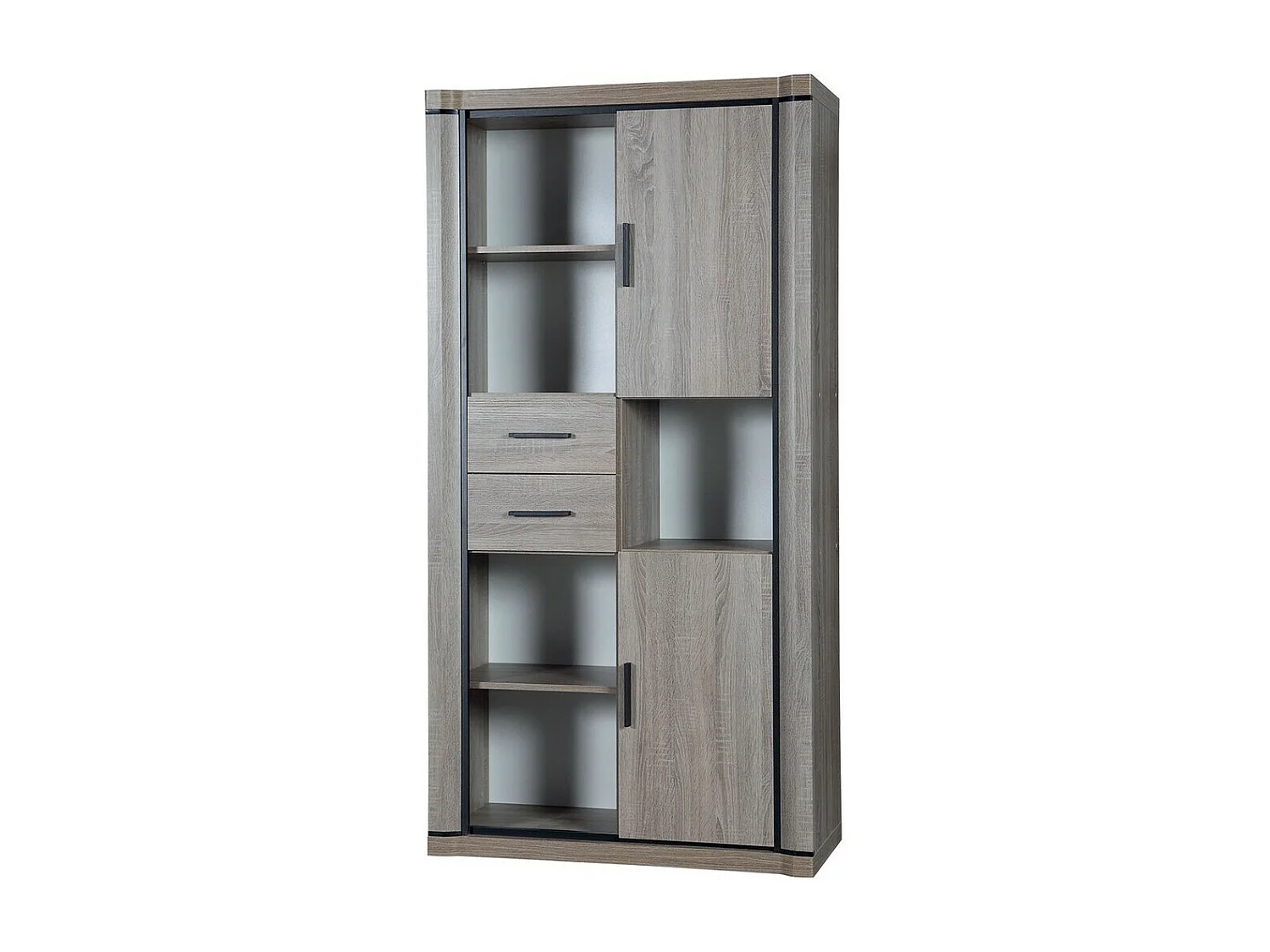 Estante Lorelie 120, Com portas, Placa de aglomerado laminado
