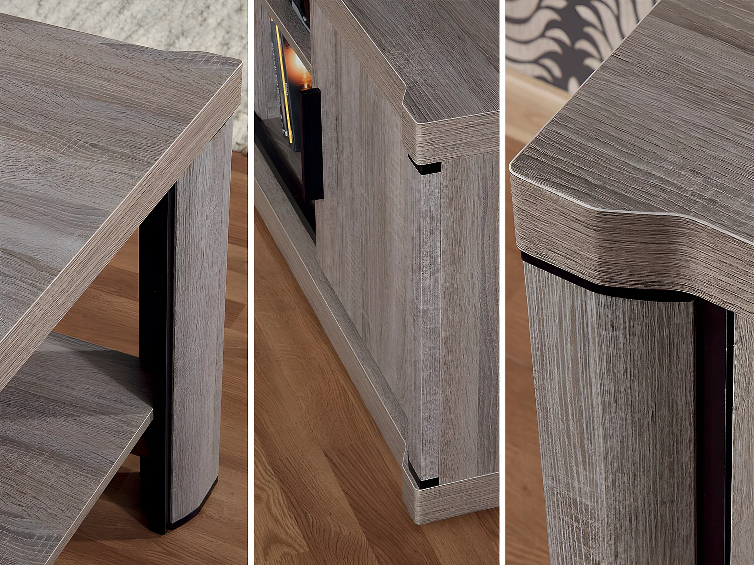 Estante Lorelie 120, Com portas, Placa de aglomerado laminado