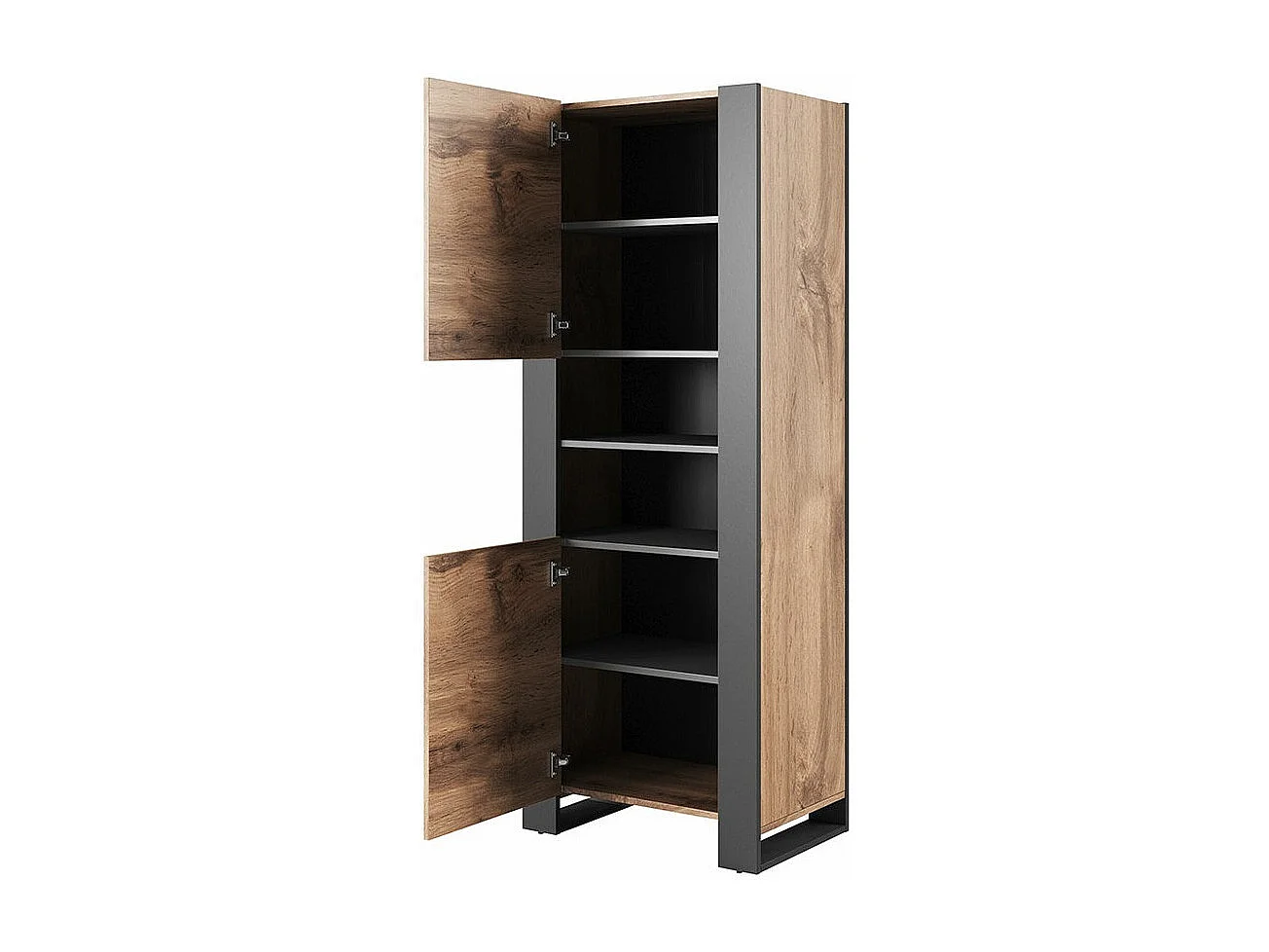 Estante Nolvoi 102, Com portas, Placa de aglomerado laminado