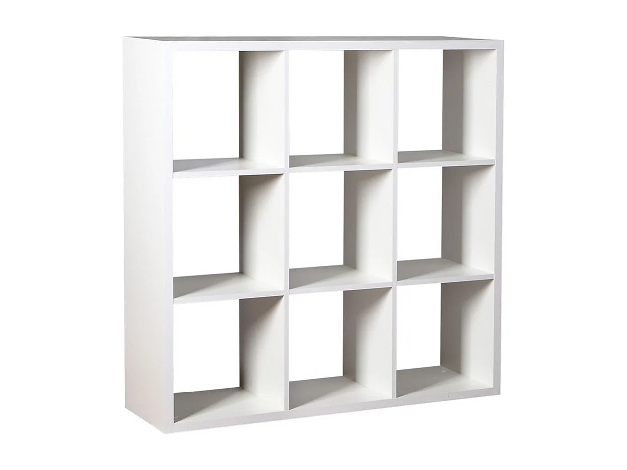 Estantería Levnova 105, Abierta sin pared trasera, Aglomerado laminado, 114x114x33cm