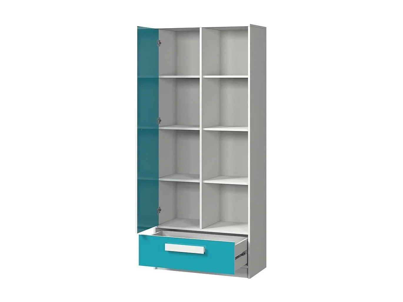 Estante Merevari 104, Com portas, Placa de aglomerado laminado