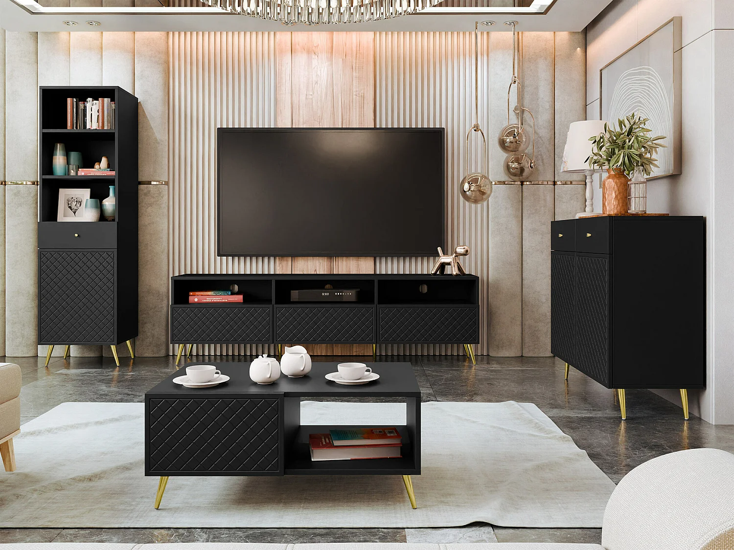 Estante Comfivo Nuromo 102, Com gavetas, Placa de aglomerado laminado