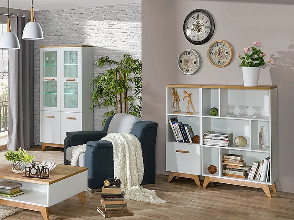 Étagère Sorvera 104, Avec des portes, Stratifié, Le nombre de portes: 1, 127x45x40cm