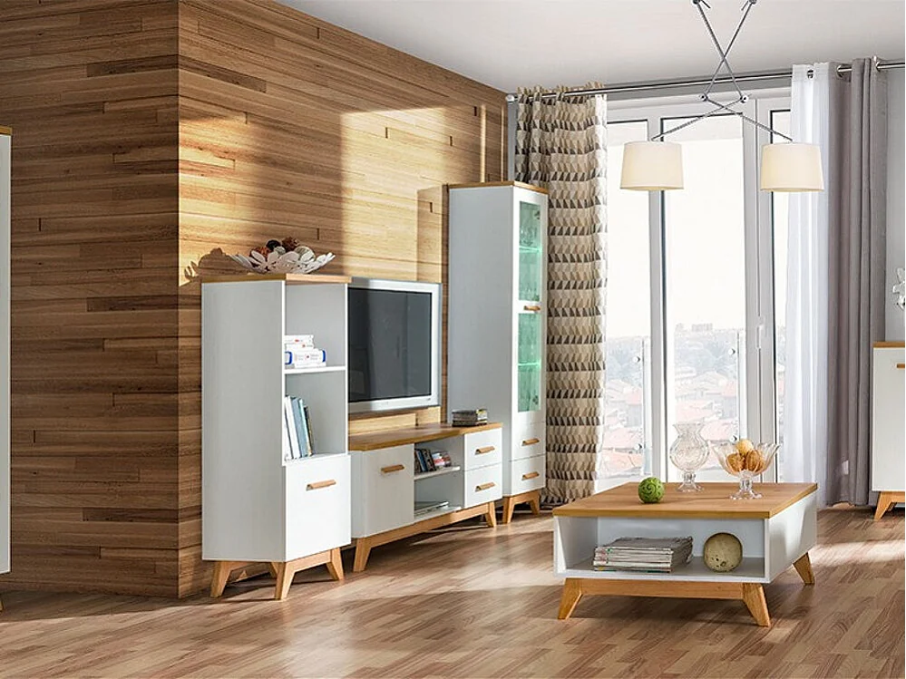 Étagère Sorvera 104, Avec des portes, Stratifié, Le nombre de portes: 1, 127x45x40cm