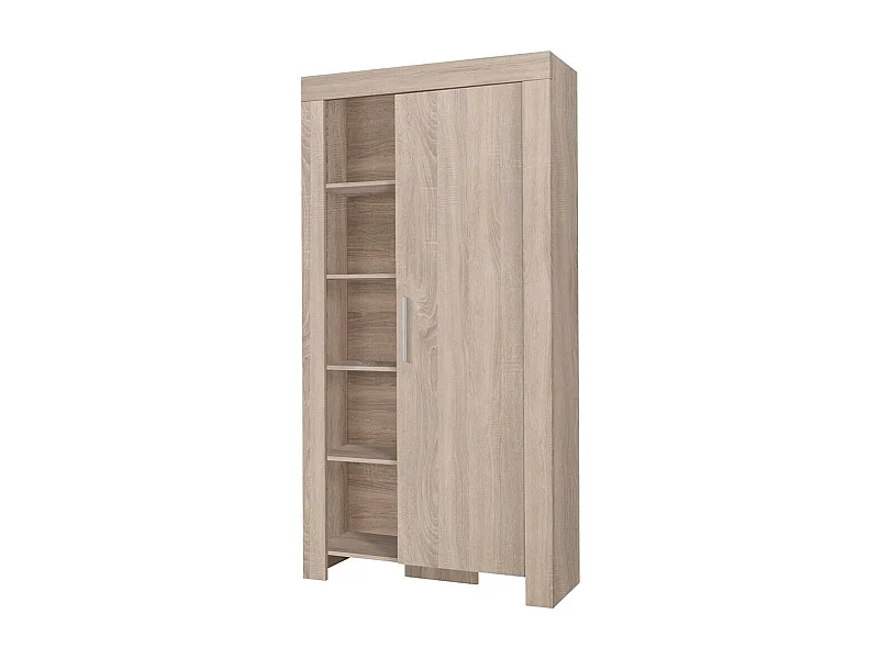 Estante Melfeli 102, Pode ser fechado, Placa de aglomerado laminado