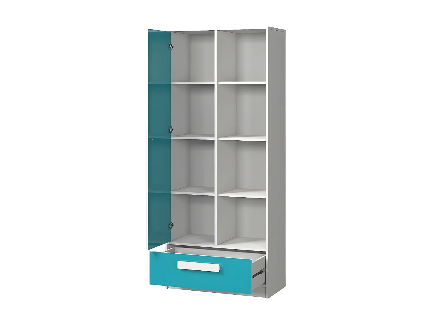 Estante Merevari 104, Com portas, Placa de aglomerado laminado