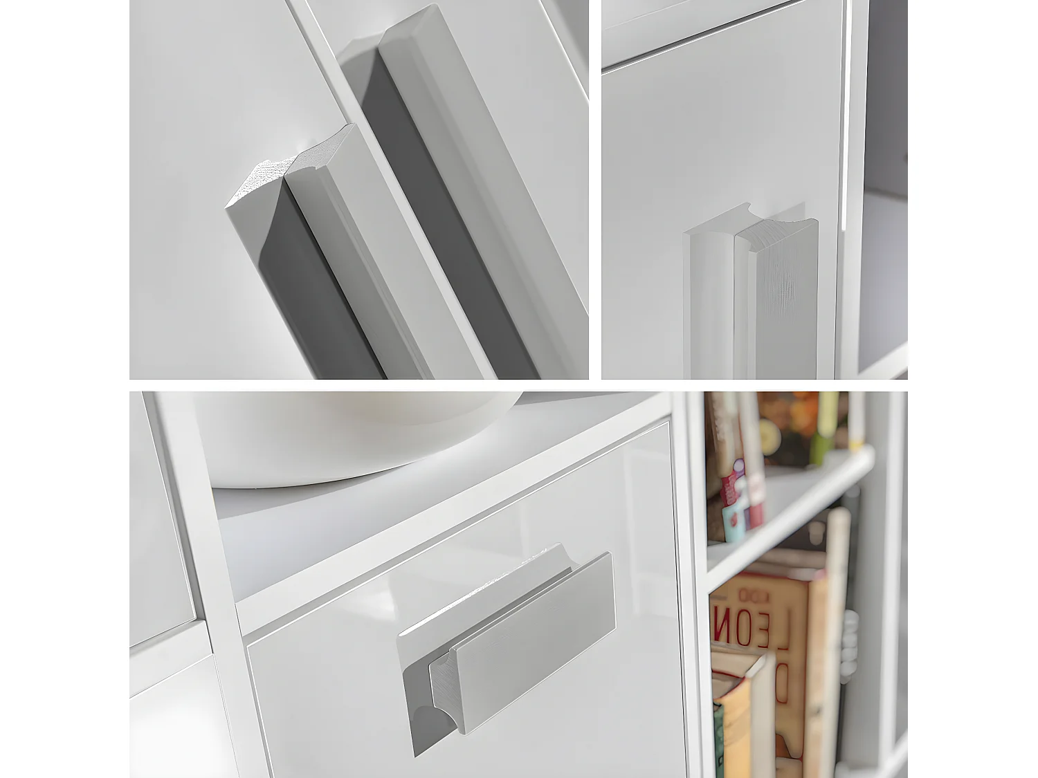 Estante Merevari 104, Com portas, Placa de aglomerado laminado