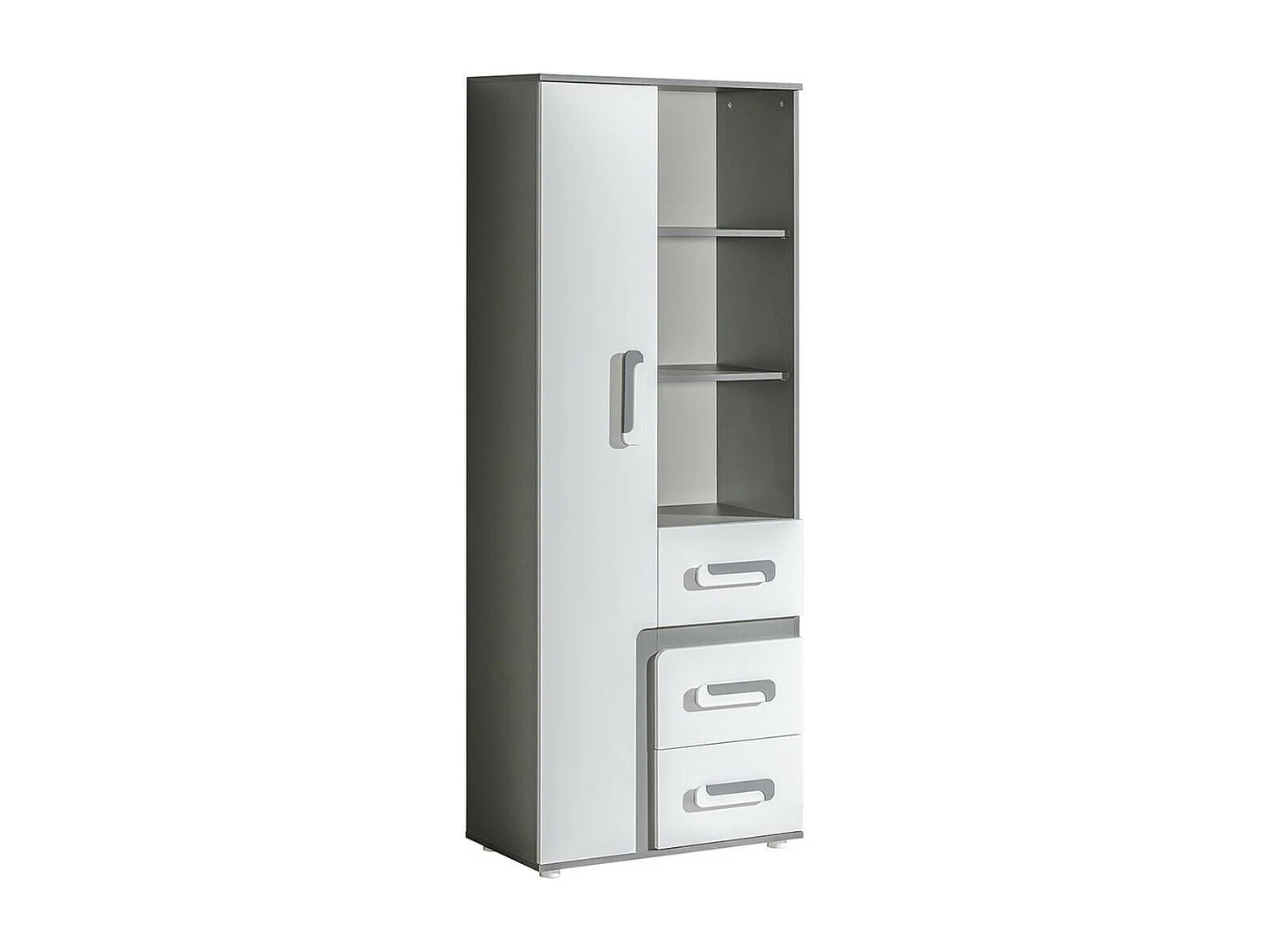 Estantería Aviseve 105, Cerrable|Con cajones|Con puertas, Aglomerado laminado, 192x75cm