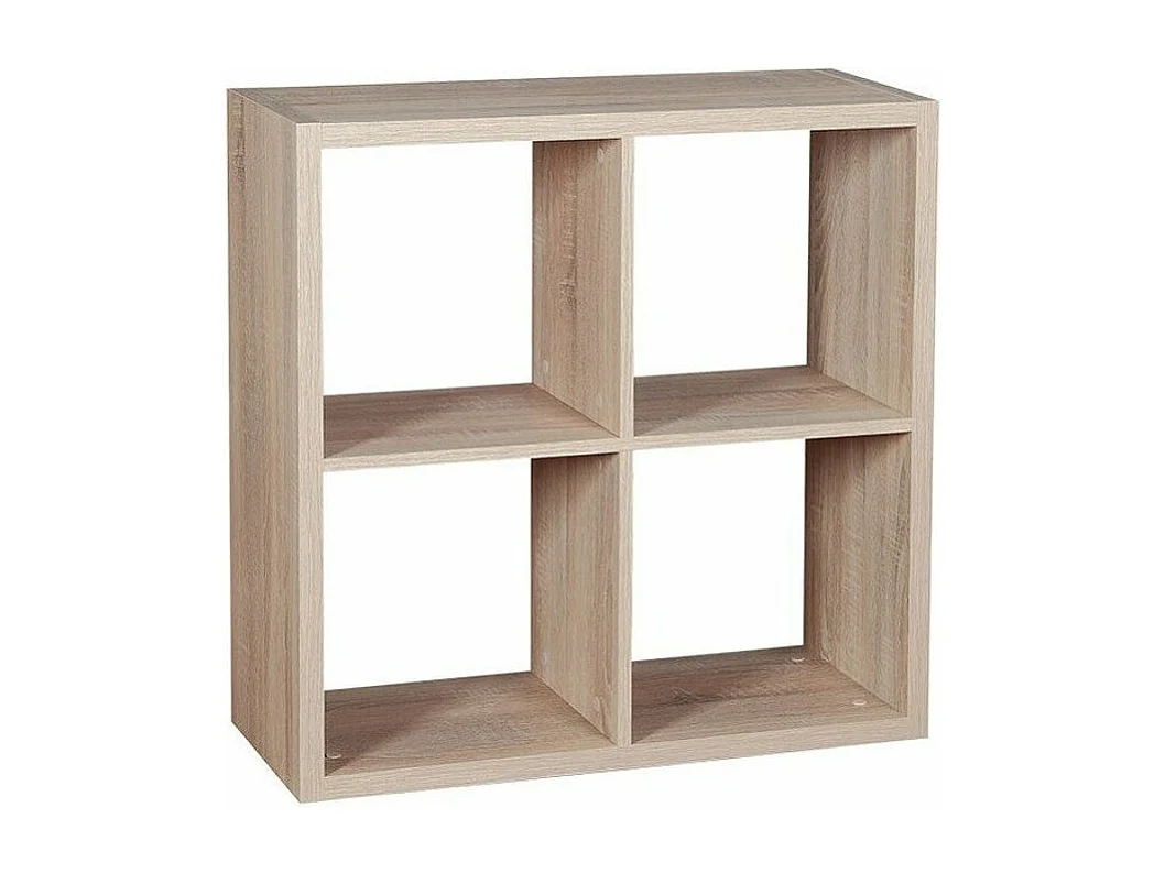 Étagère Levnova 102, Ouvert sans paroi d'extrémité, Stratifié, 77x77x33cm, Sonoma chêne