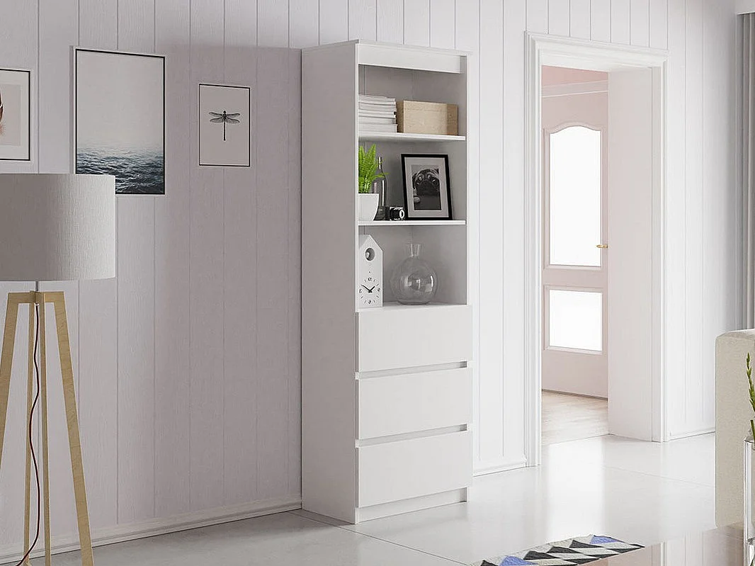 Estantería Comfivo 184, Con cajones, Aglomerado laminado, Número de cajones: 3, 180x60cm