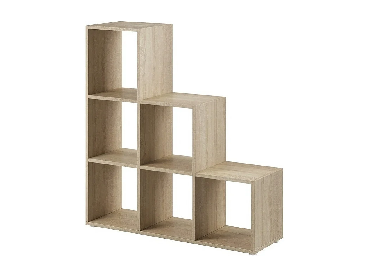 Étagère Lexicon, Ouvert sans paroi d'extrémité, Stratifié, 108x105x33cm, Sonoma chêne