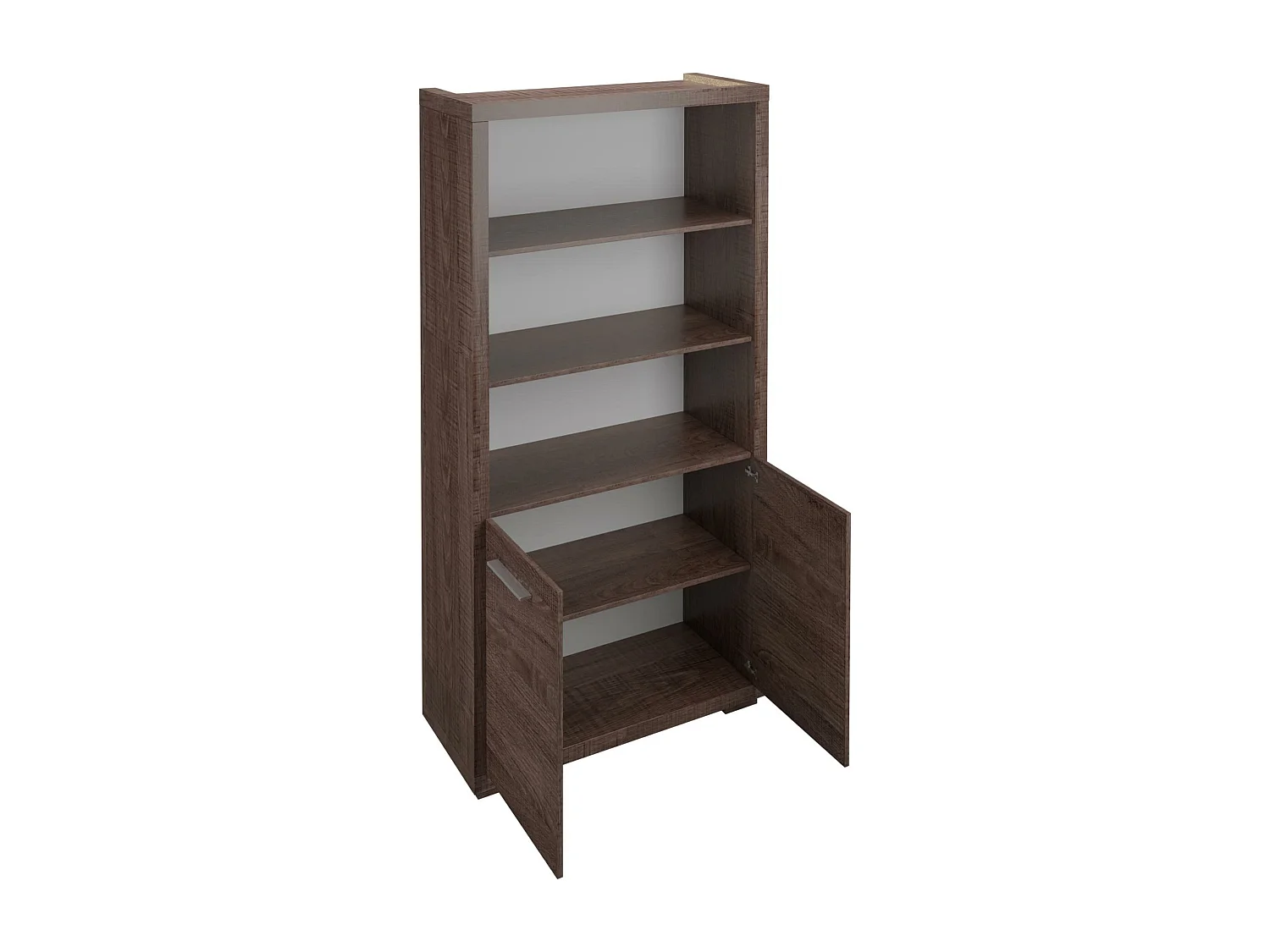 Estante Fiomeri 124, Aberto, Placa de aglomerado laminado, 192x70x41cm