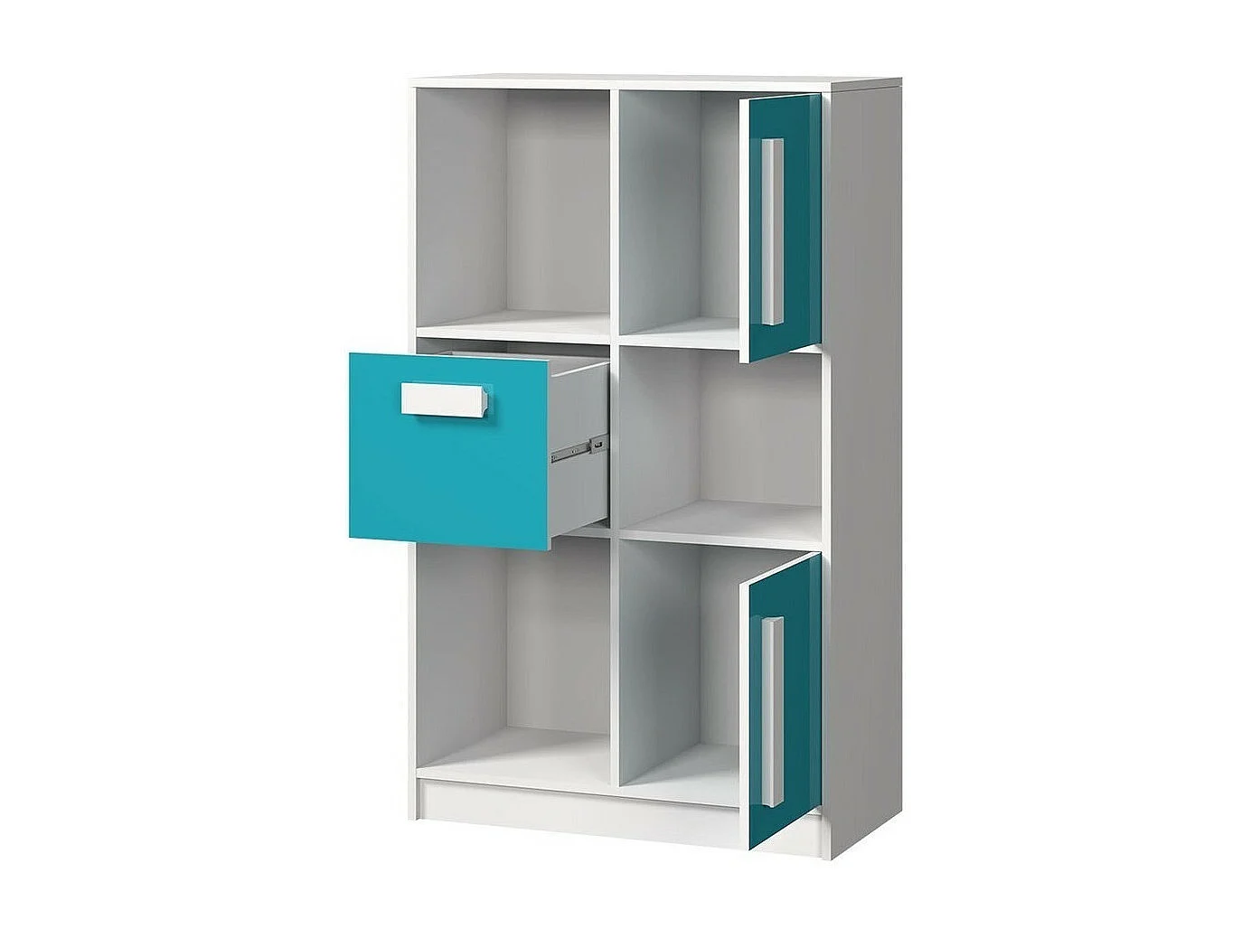 Estante Merevari 101, Com portas, Placa de aglomerado laminado