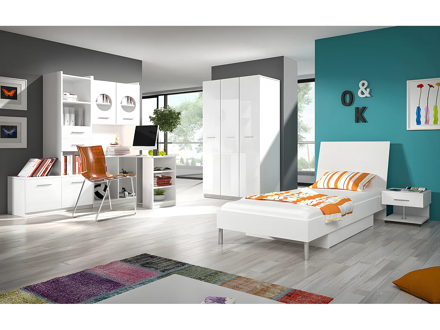 Scaffale Salmere 105, Con cassetti|Con porte, Il numero di porte: 2.00, 193x85x53cm