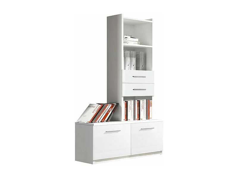 Étagère Salmere 105, Avec des portes|Avec tiroirs, Stratifié|MDF, Le nombre de portes: 2