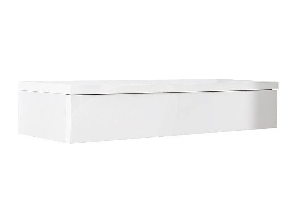 Coiffeuse Providence 186, Blanc brillant|Blanc, 20x100x38cm