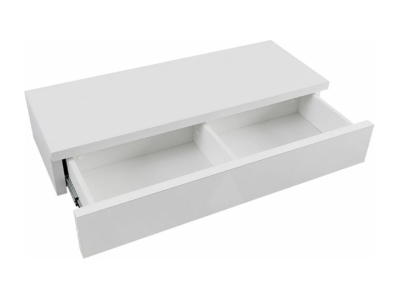 Coiffeuse Providence 186, Blanc brillant|Blanc, 20x100x38cm