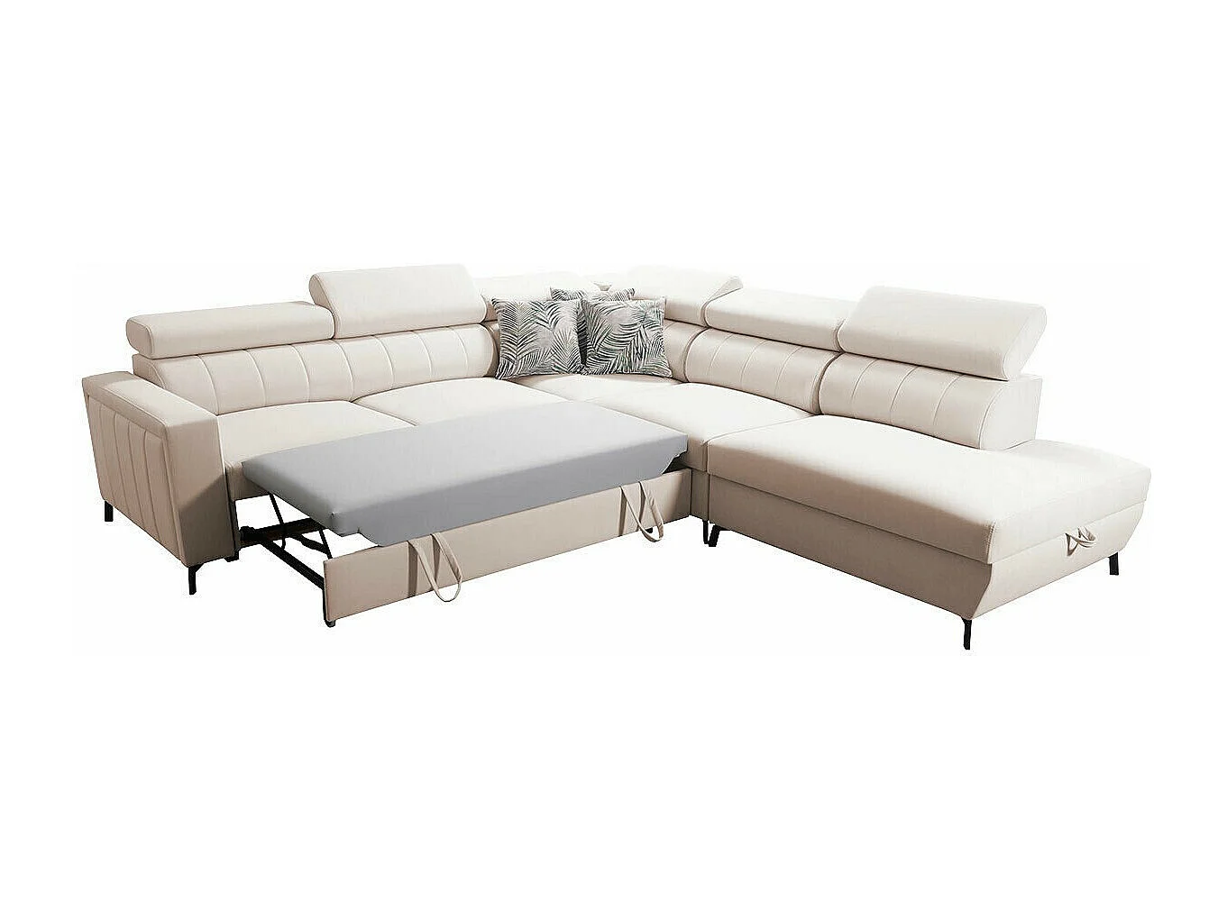 Canapé d'angle Sarasota 156, Rose, Disponible, 302x275x83cm