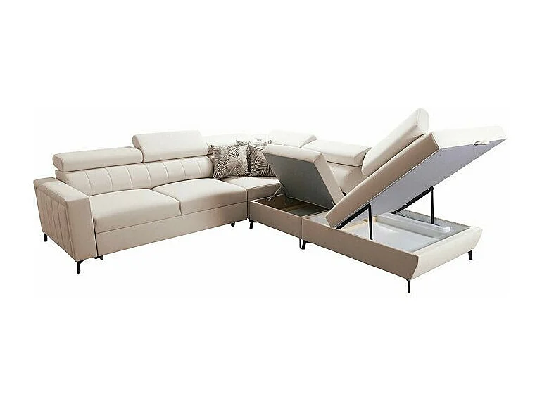 Canapé d'angle Sarasota 156, Rose, Disponible, 302x275x83cm