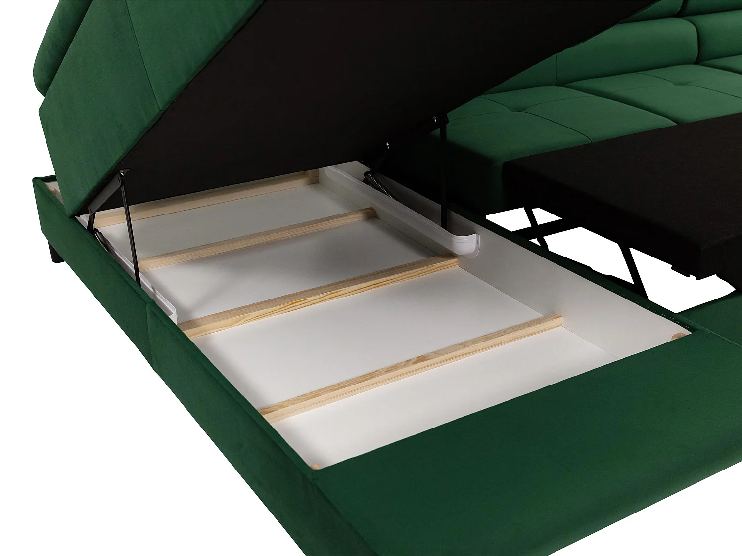 Canapé d'angle Comfivo Vinetum III, Gris, Disponible, 346x203x70cm