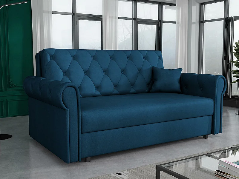 Canapé convertible Columbus 198, Disponible, 85x168x98cm, Mobilier déjà assemblé