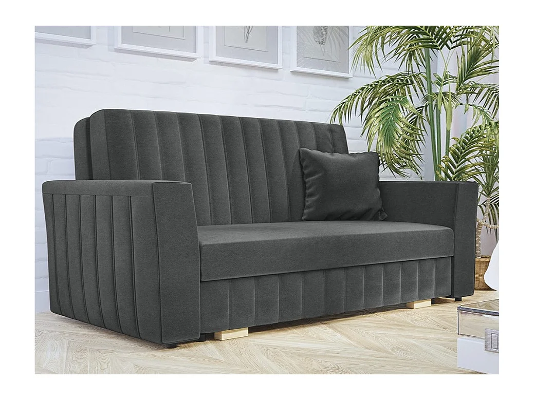 Canapé convertible Columbus 137, Boîte de literie, 83x160x98cm, Mobilier déjà assemblé