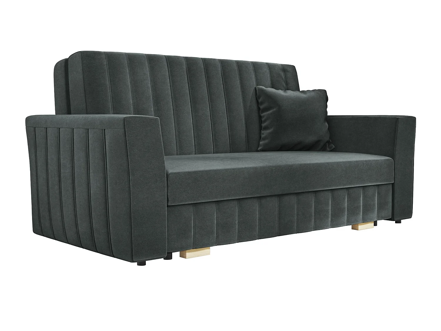 Sofá cama Orinen III, Almacenaje, 83x160x98cm, Muebles ya montados