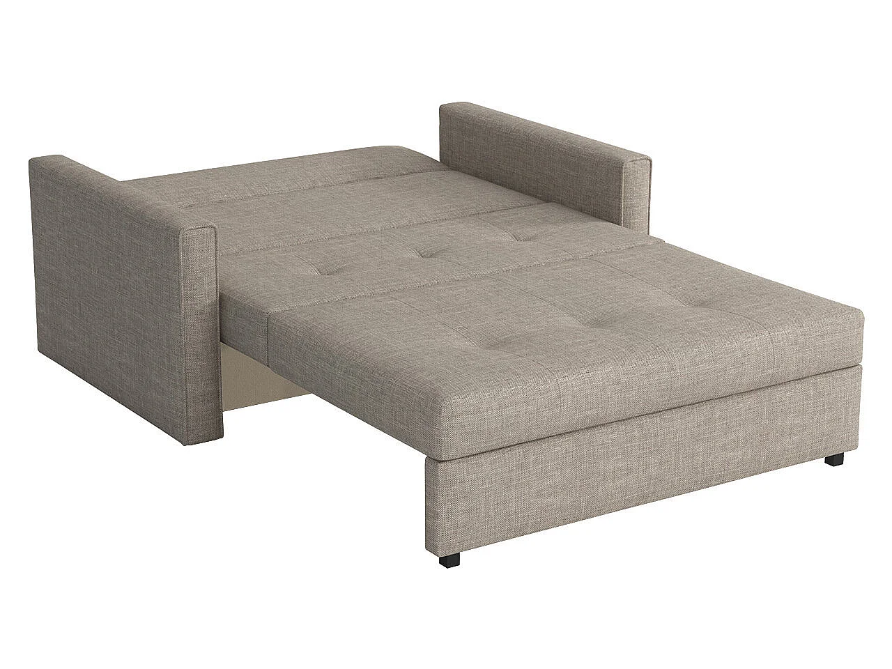 Canapé convertible 2 places en tissu rouge COLUMBUS 85x133x98 cm