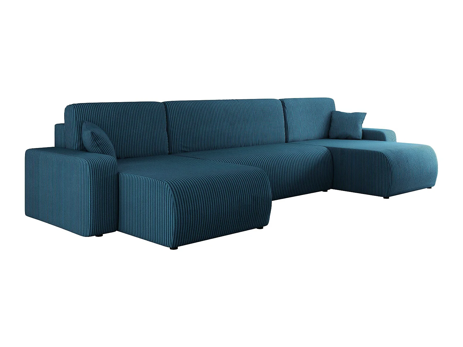 Sofá rinconero Doctral II, Azul, Función de descanso, Almacenaje