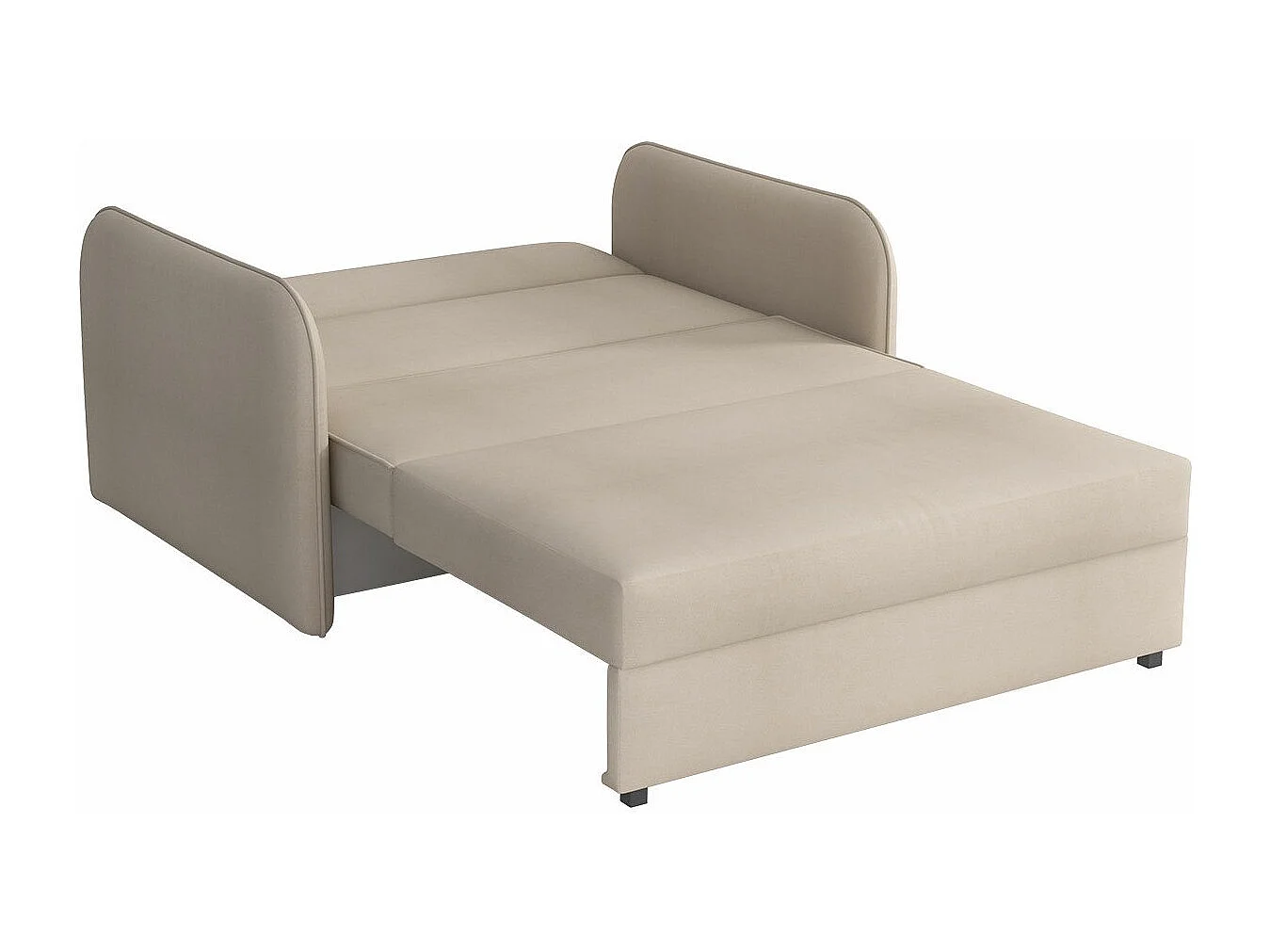 Canapé convertible Columbus 124, Disponible, 85x127x98cm, Mobilier déjà assemblé