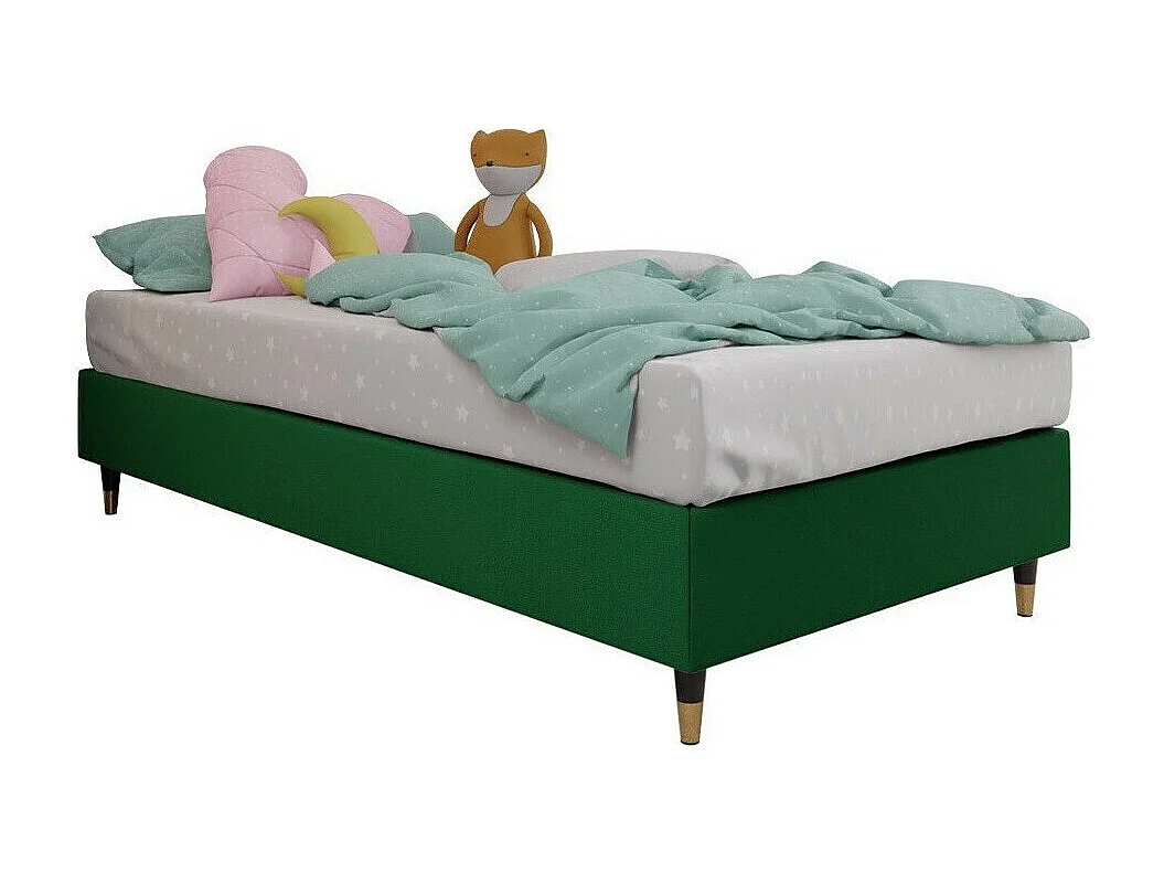 Cama continental Logan 108, Individuales, Continental, Verde, 120x200, Tapiz, Somieres,