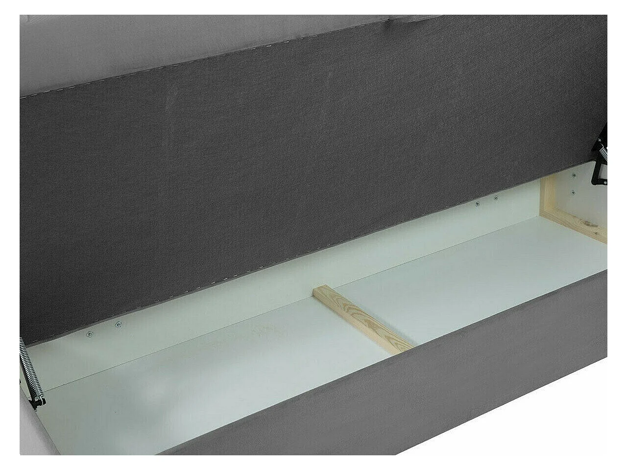 Lit continental Baltimore 147, Continental, Double, Rose, 180x200, Tissu, Disponible,