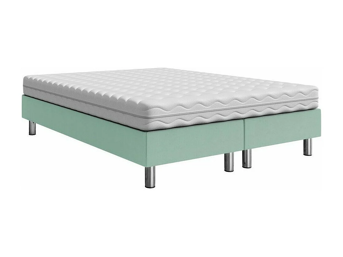 Cama continental Logan 101, Continental, Doble, Turquesa, 140x200, Tapiz, Somieres, 140cm