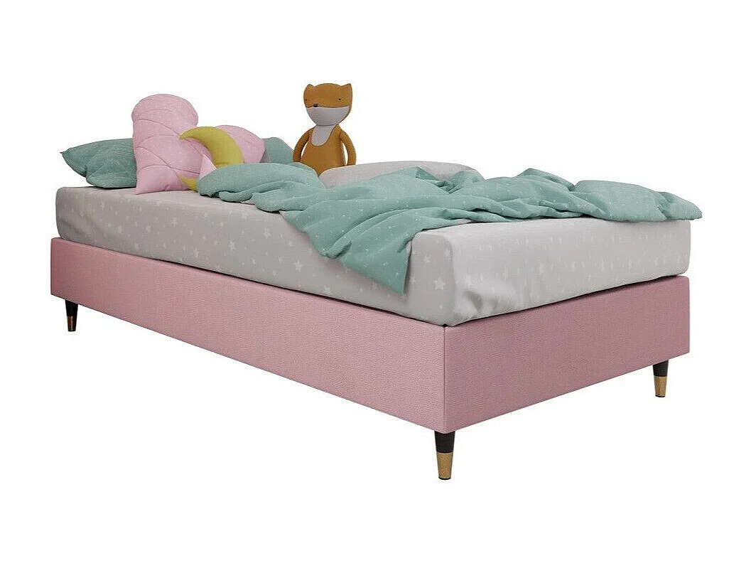 Cama continental Logan 108, Continental, Rosé, Tecido, 9x20x5cm
