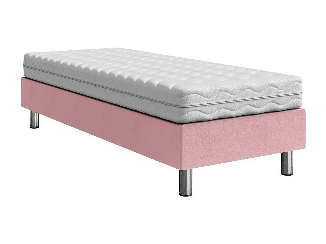 Cama continental Logan 101, Continental, Rosé, Tecido, 12x20x5cm