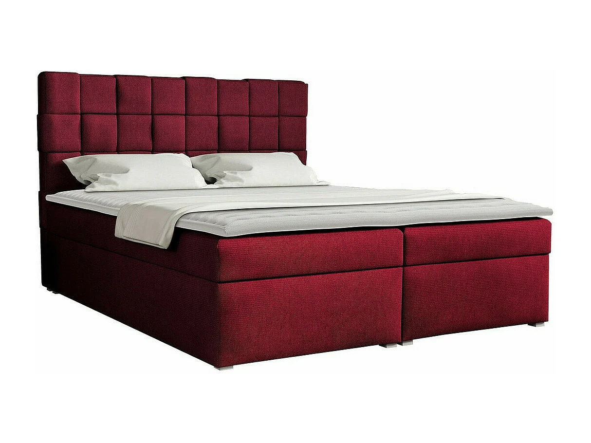 Cama continental Pomona 117, Continental, Vermelho, Tecido, 16x22x12cm