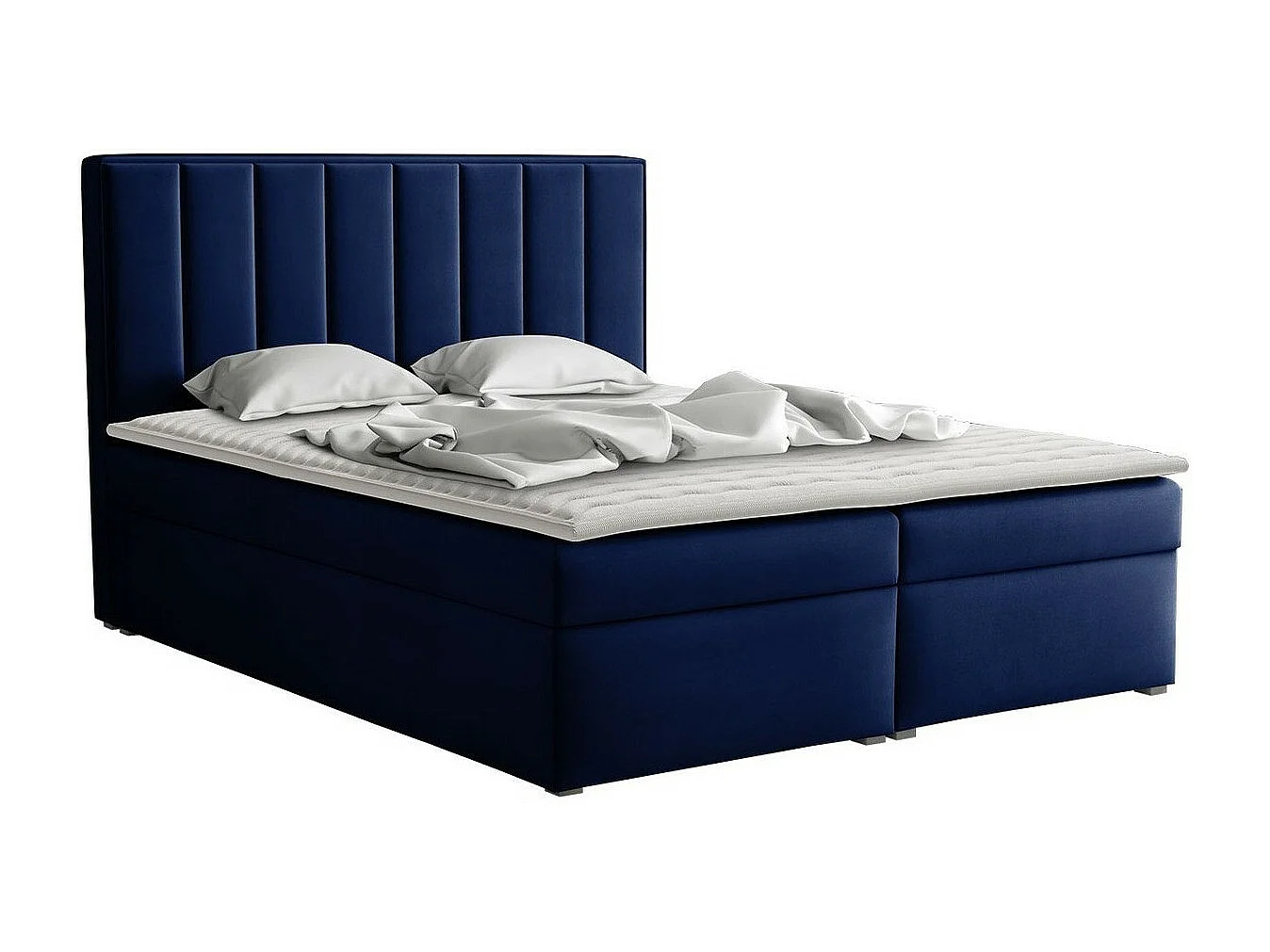 Cama continental Pomona 116, Continental, Azul, Tecido, 14x22x12cm