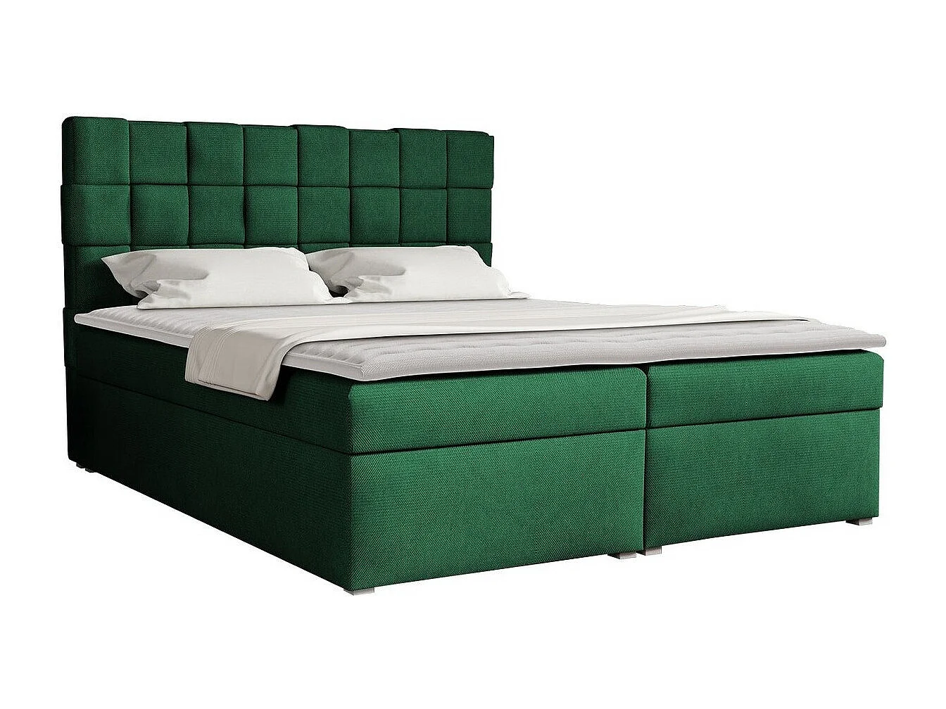 Cama continental Pomona 117, Continental, Verde, Tecido, 14x22x12cm